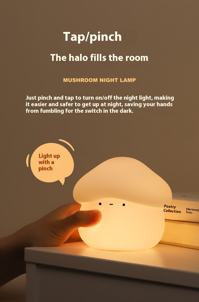 Mushroom Cute Silicone Lamp